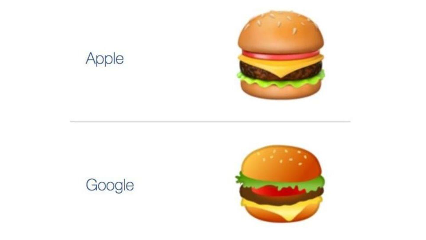 There's something wrong about Google's cheeseburger emoji!