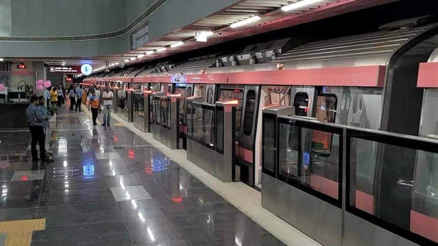 Delhi: Dust storm affects Delhi Metro's Pink Line services