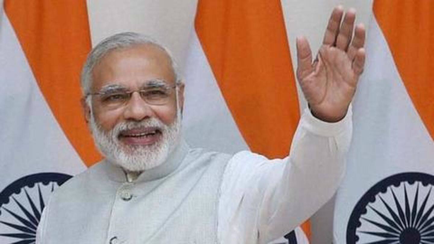 PM Modi thanked people for having faith in NDA PM Modi thanked people for having faith in NDA
