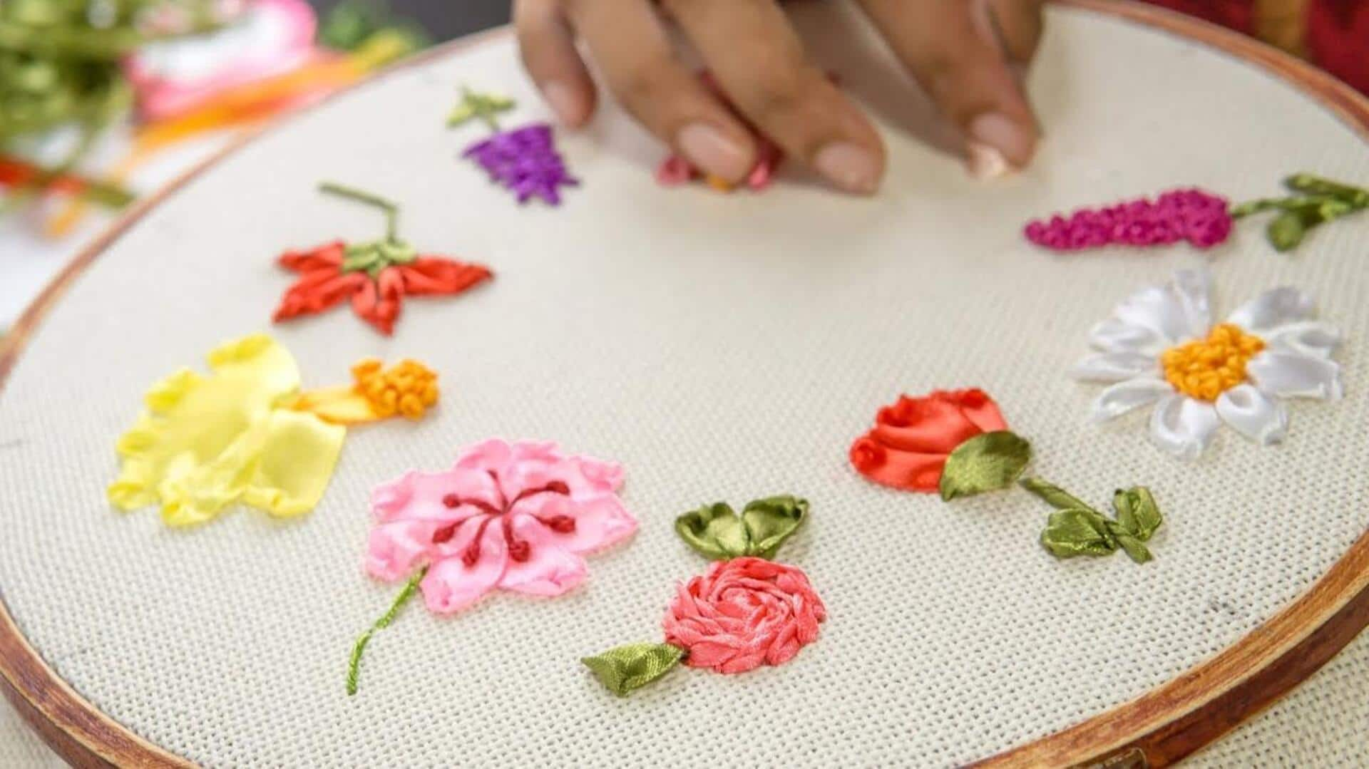 Exploring the art of ribbon embroidery