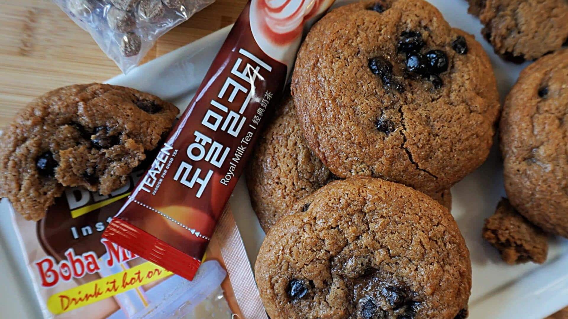 When in Taiwan, you must try bubble tea cookies