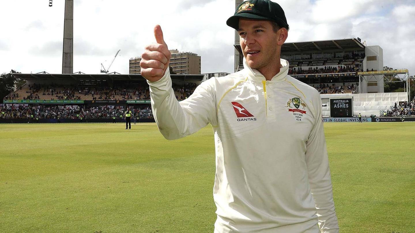 Paine had replaced Steven Smith as Australia's Test captain Paine had replaced Steven Smith as Australia's Test captain