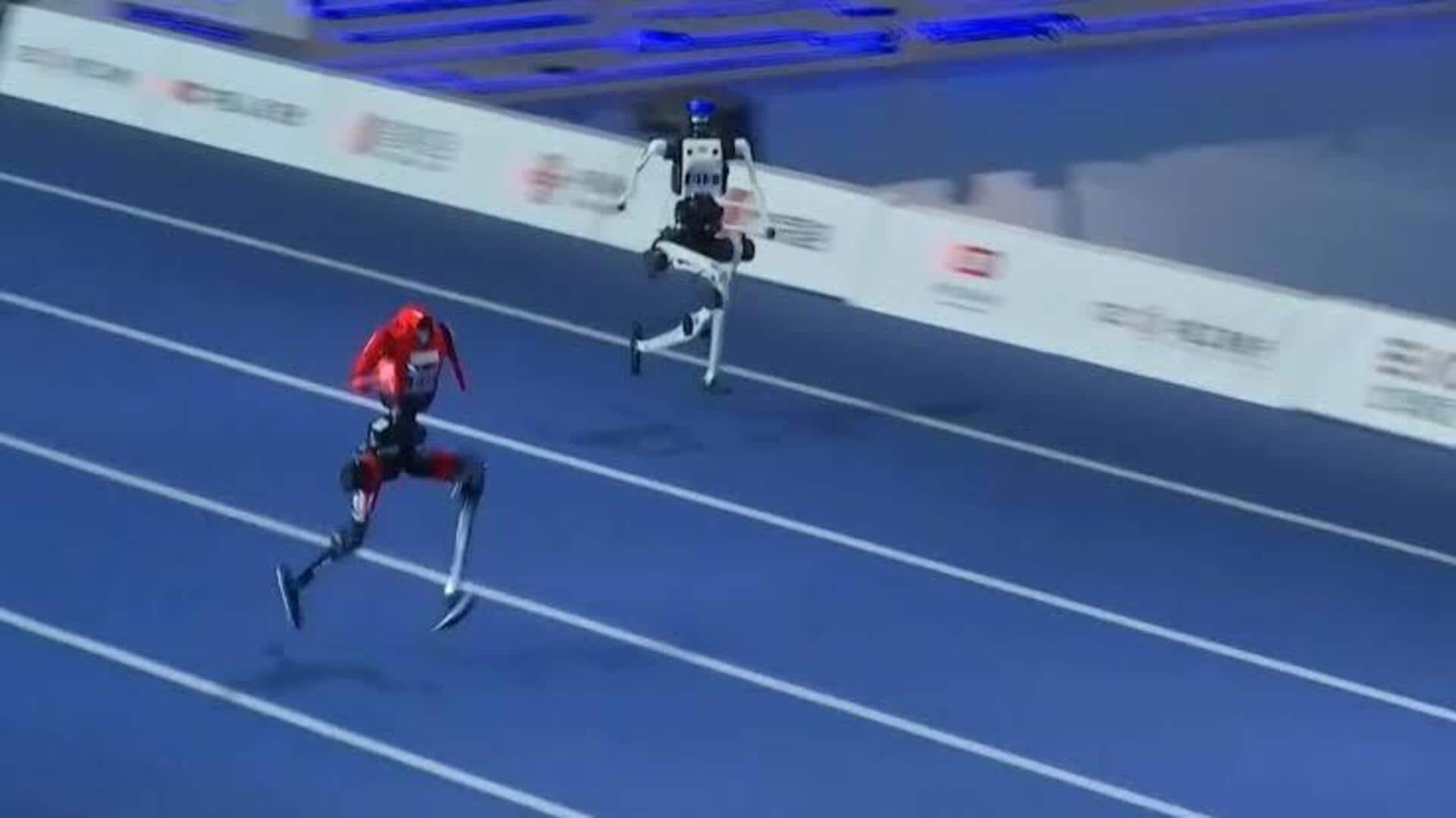 Usain Bolt's 100m record broken! Not by a human