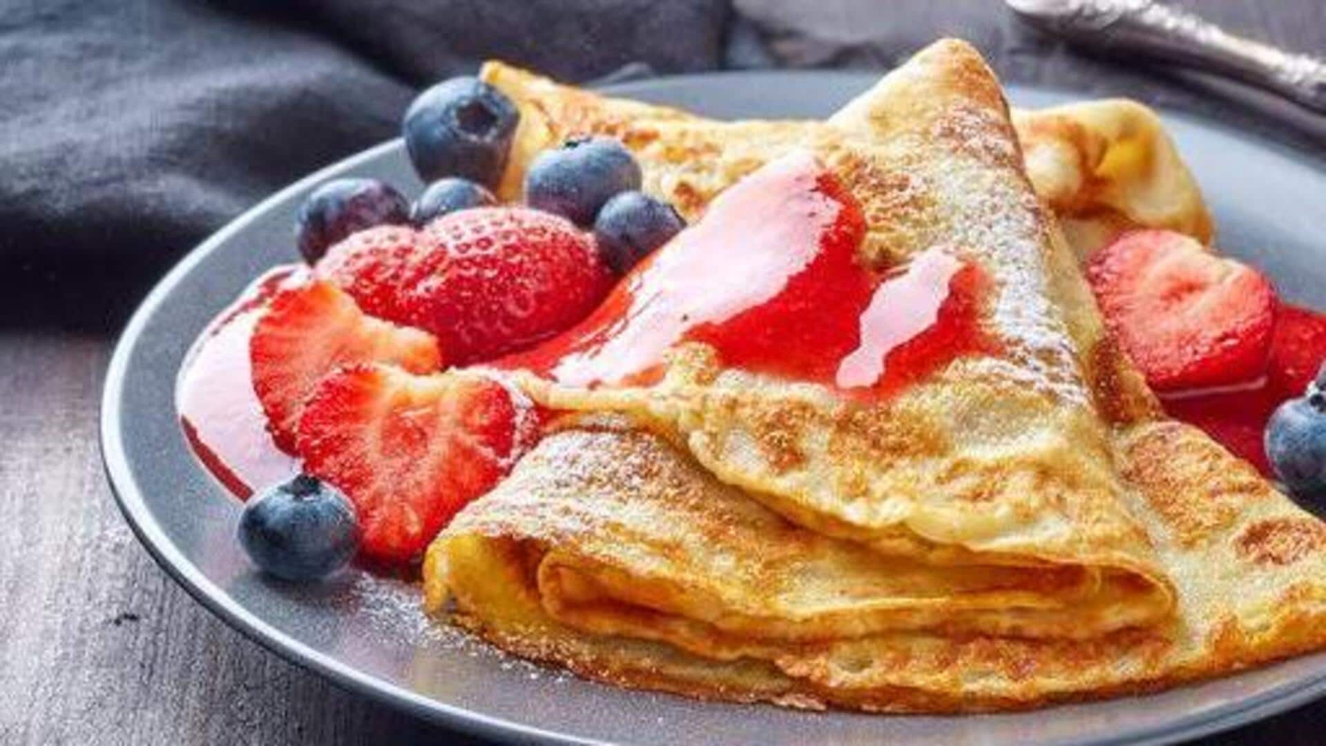 Want a healthier breakfast? Try oat crepes 