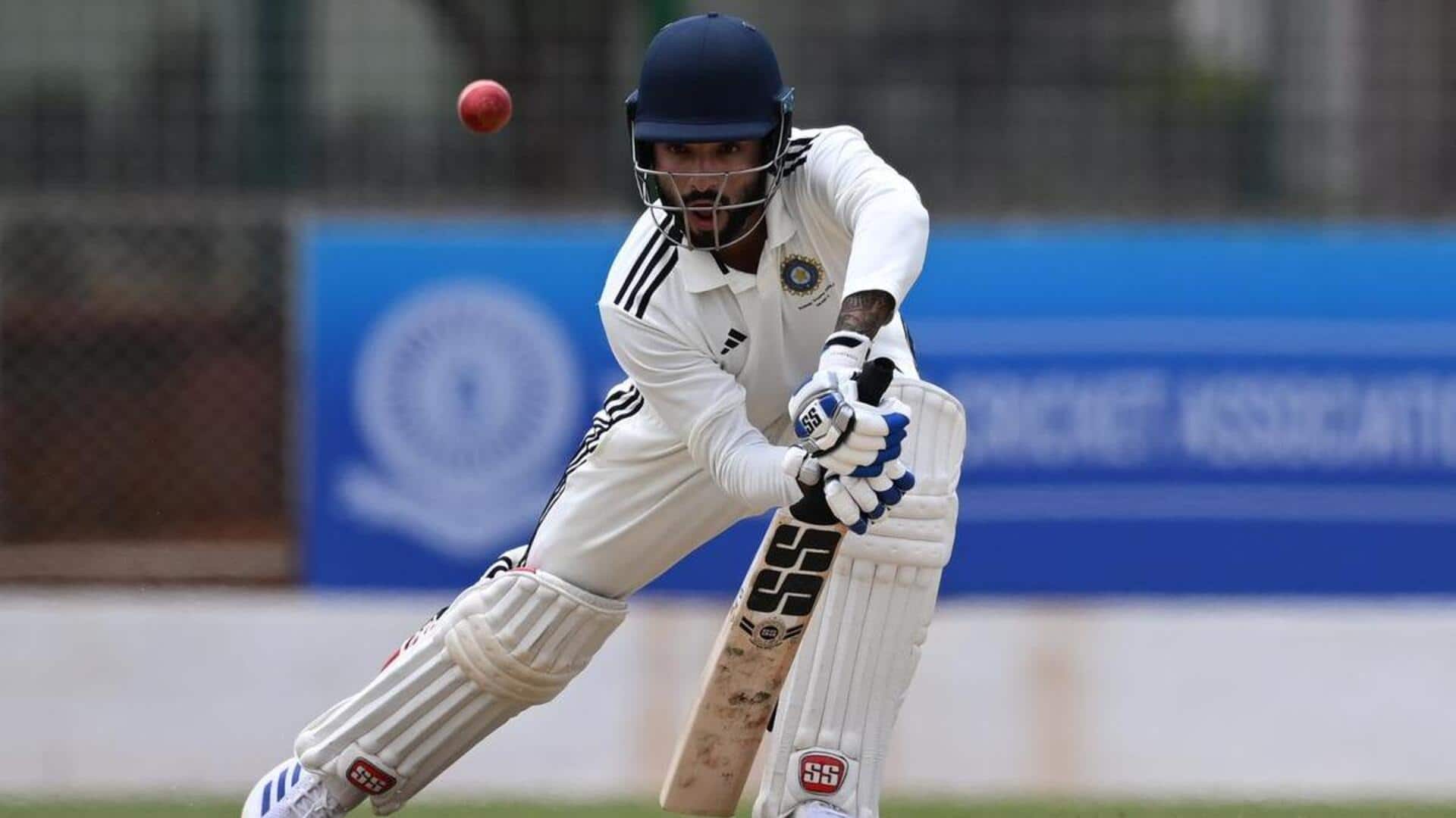 Duleep Trophy: Rajat Patidar smokes blistering ton on red-ball return Duleep Trophy: Rajat Patidar smokes blistering ton on red-ball return