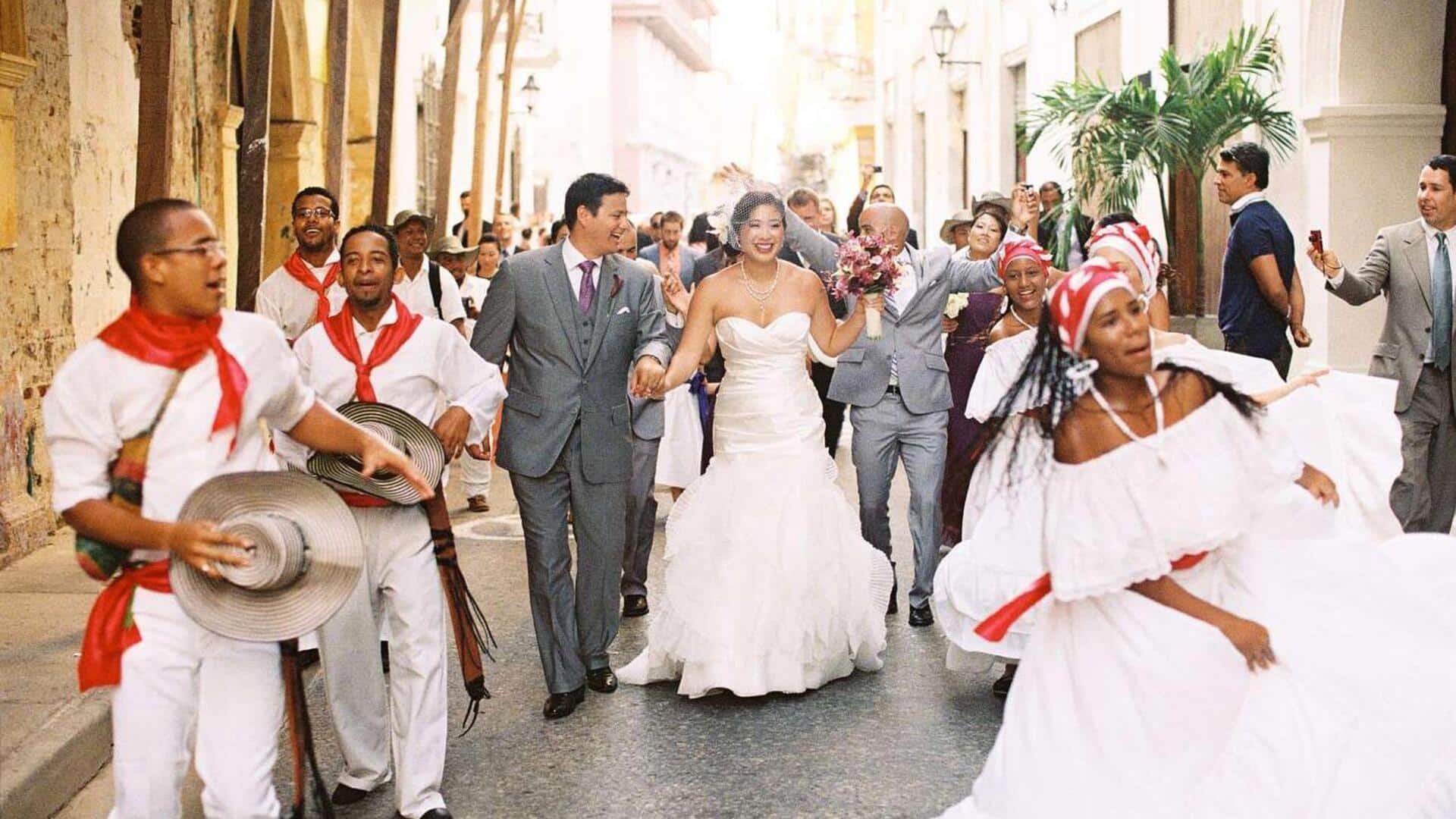 These Colombian wedding ceremonies seamlessly blend fun and tradition