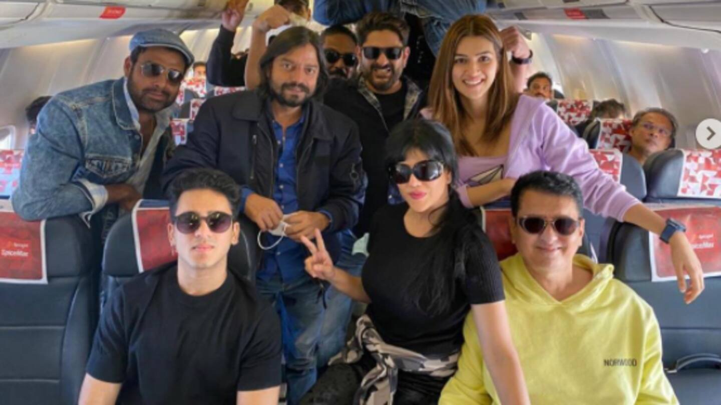 Sanon is on the sets of 'Bachchan Pandey' Sanon is on the sets of 'Bachchan Pandey'