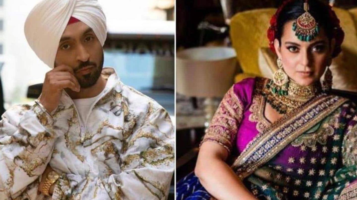 Kangana and Diljit's ugly war of words on Twitter Kangana and Diljit's ugly war of words on Twitter