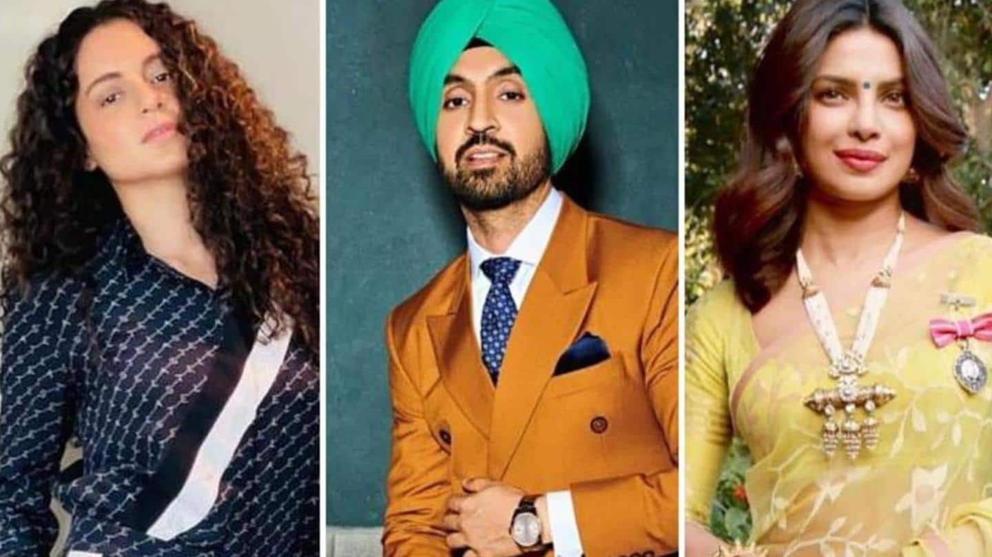 Earlier, Kangana bashed Diljit and Priyanka for supporting farmers Earlier, Kangana bashed Diljit and Priyanka for supporting farmers