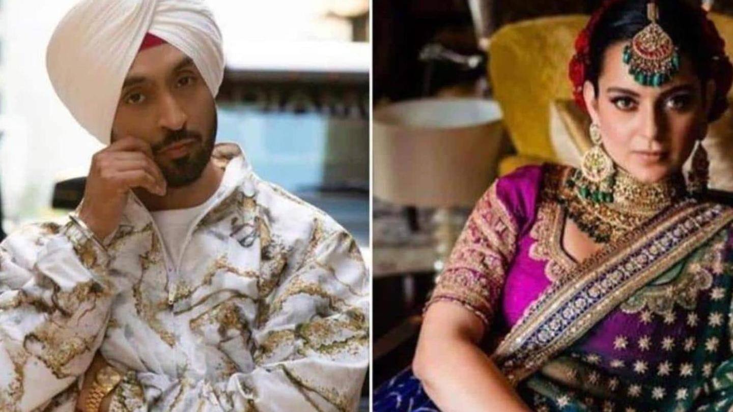 Earlier, Diljit was involved in a spat with Kangana Ranaut Earlier, Diljit was involved in a spat with Kangana Ranaut