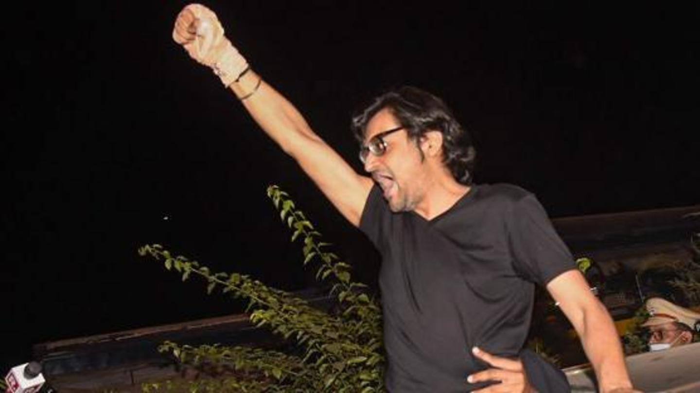 Goswami granted bail in abetment to suicide case Goswami granted bail in abetment to suicide case