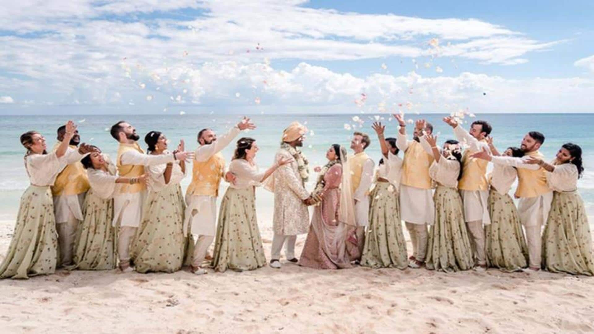 Nailing beach wedding fashion for all