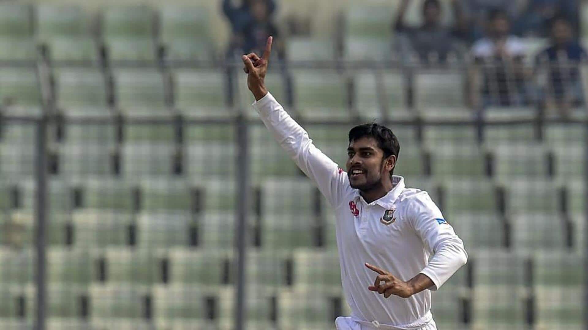 Mehidy Hasan claims his second Test fifer against Pakistan: Stats 