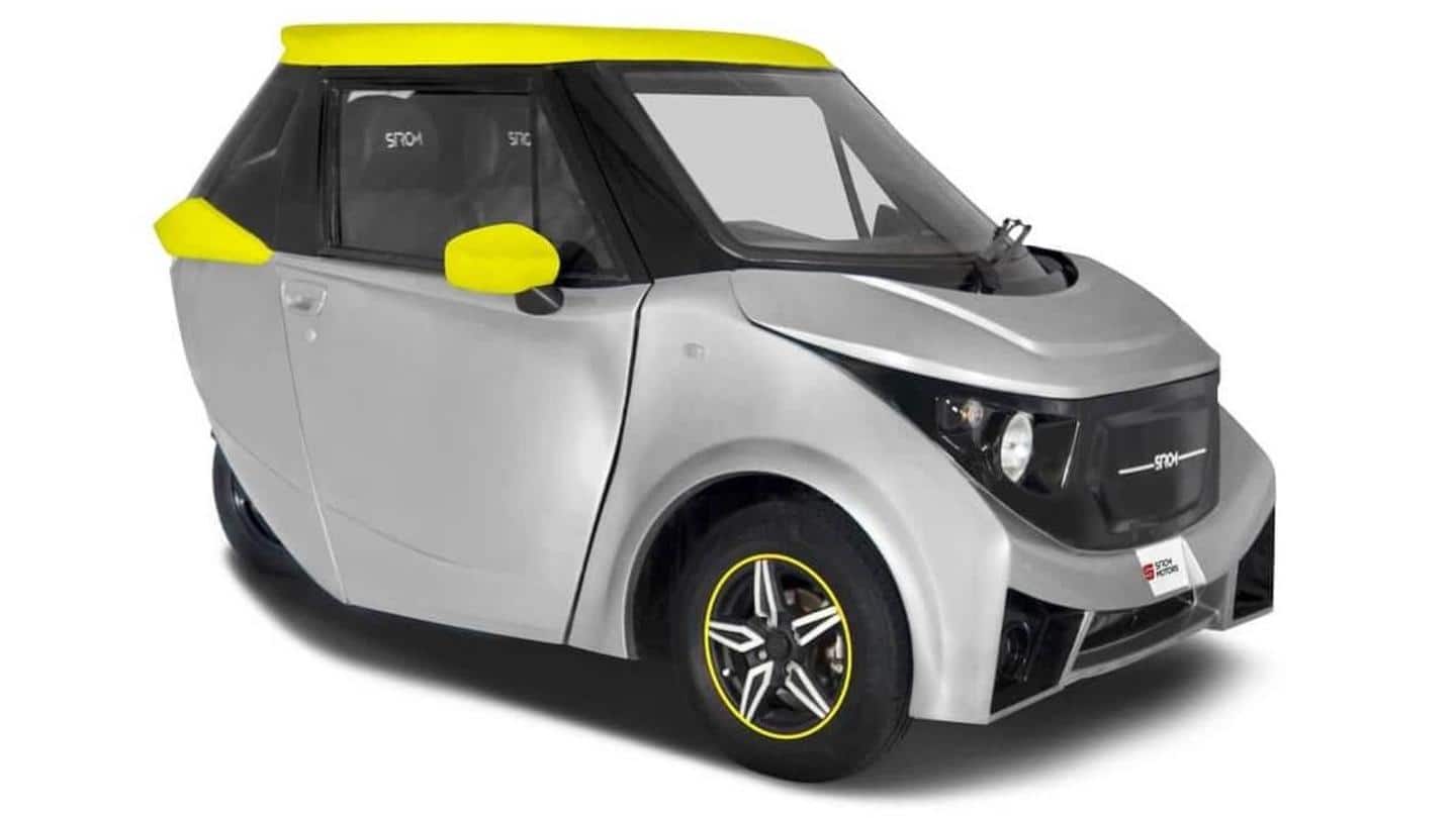The car delivers a range of 200km per charge The car delivers a range of 200km per charge