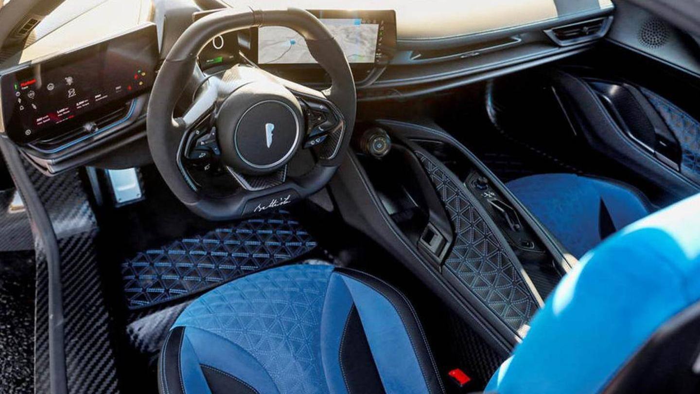 A multifunctional steering wheel is available inside the cabin A multifunctional steering wheel is available inside the cabin