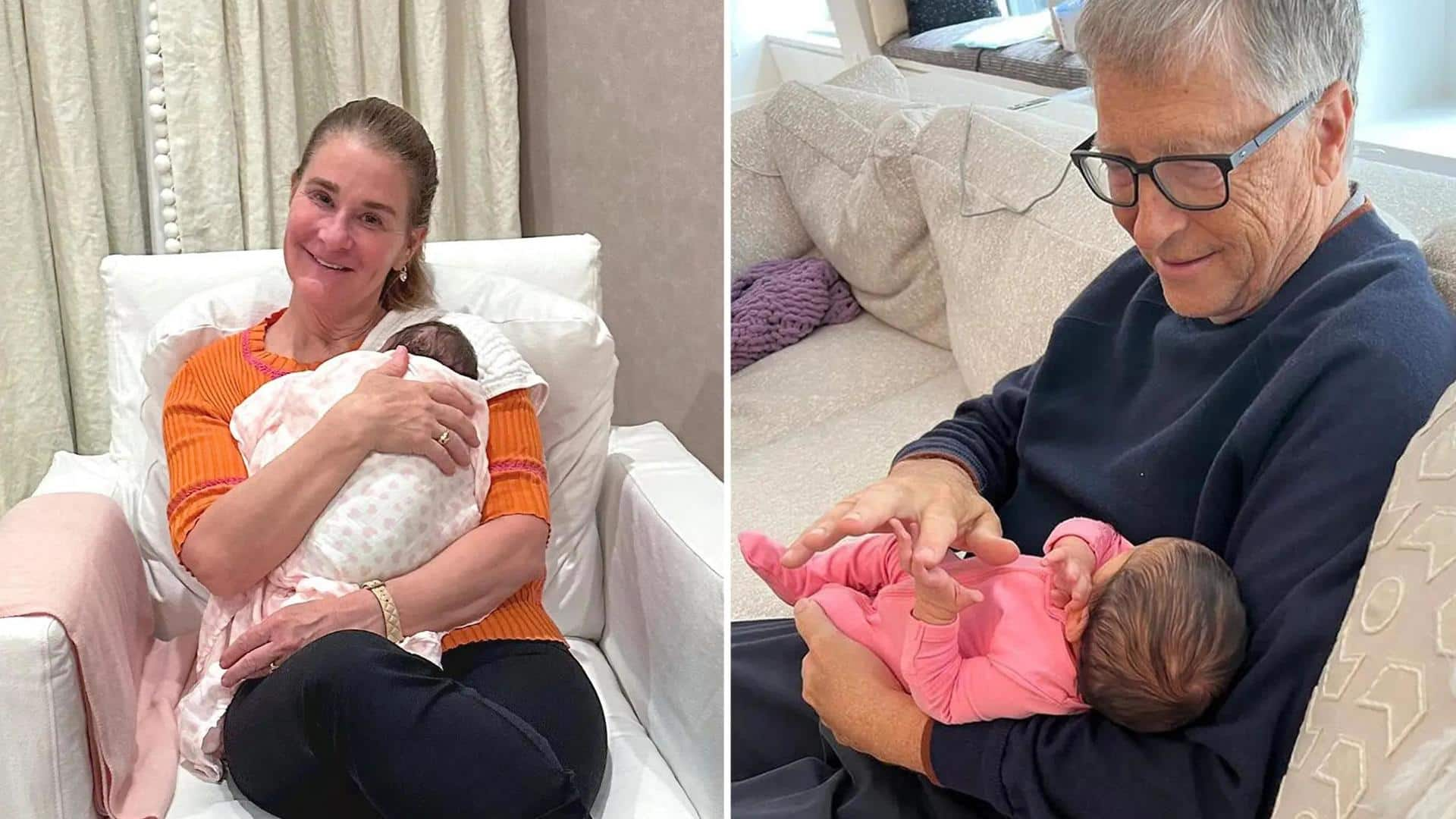 Bill Gates and Melinda share images of their newborn grandchild