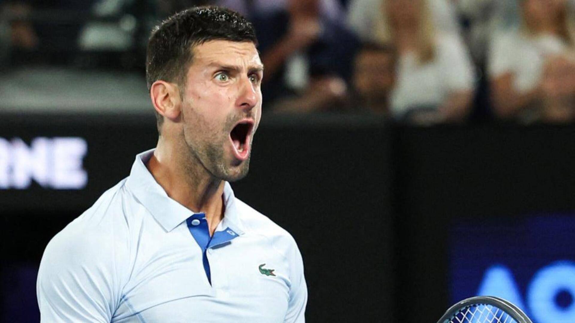 Novak Djokovic reaches his 58th Grand Slam quarter-final, equals Federer 