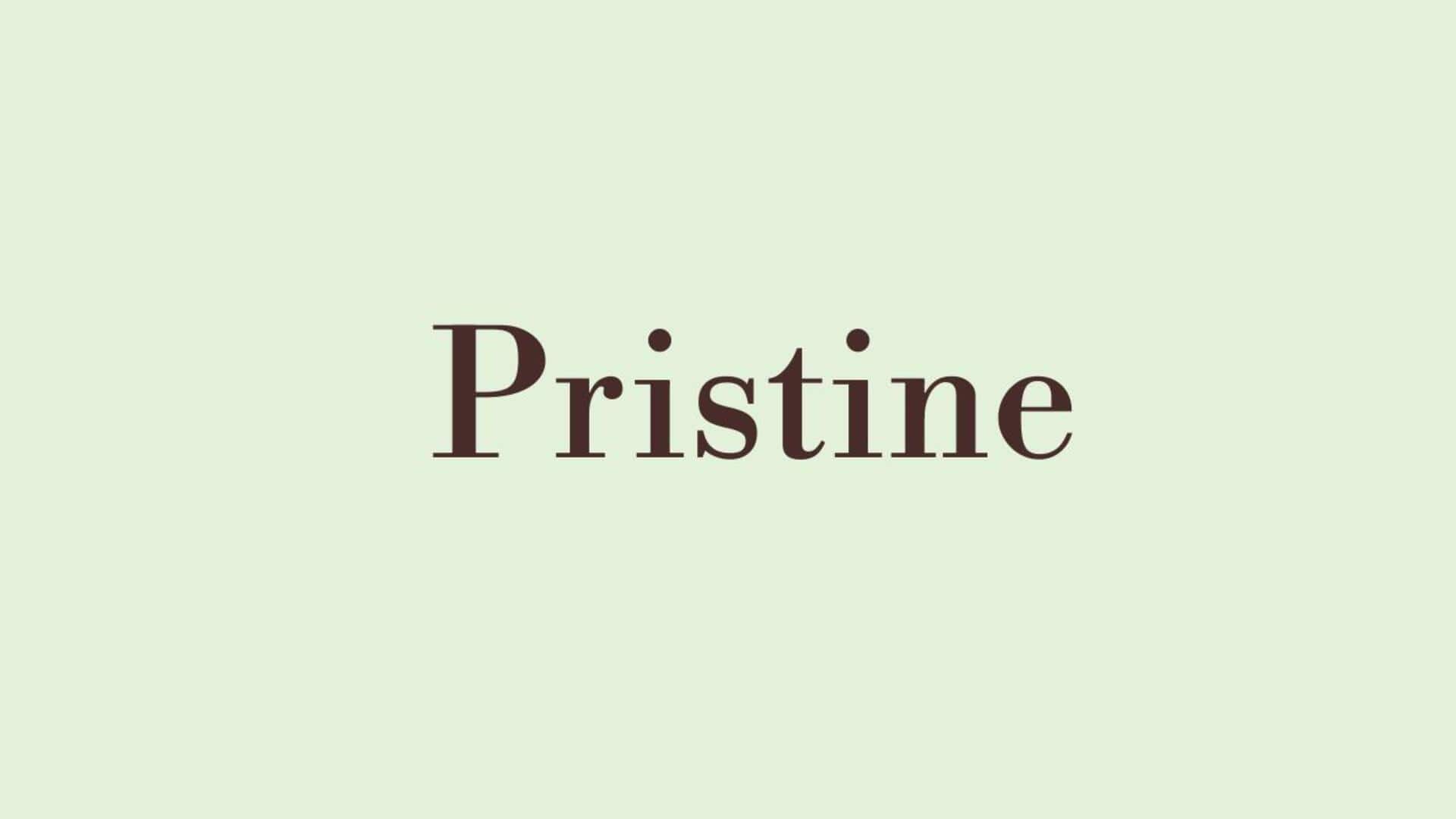 Word of the Day: Pristine Word of the Day: Pristine