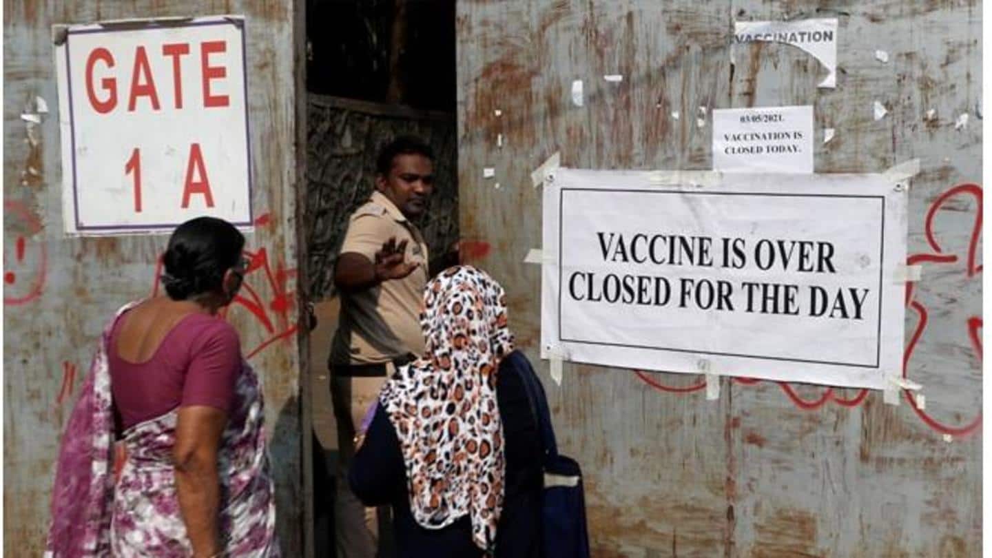 Several states have halted vaccinations for people below 45 years Several states have halted vaccinations for people below 45 years