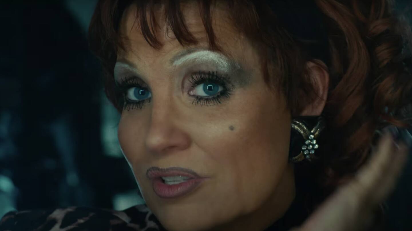 Chastain flaunts Tammy Faye's loud and bold makeup look Chastain flaunts Tammy Faye's loud and bold makeup look