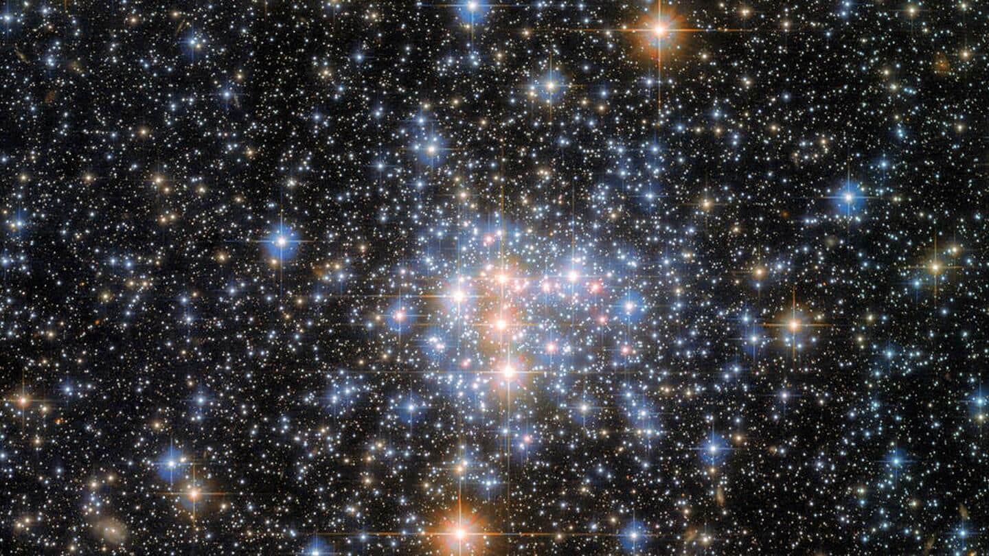 NASA's Hubble telescope captures glittering galaxy 200,000 light years away