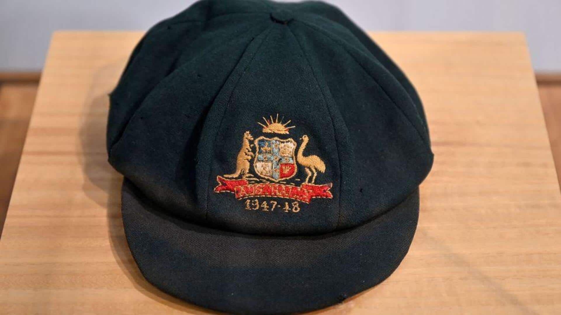 Sir Donald Bradman's iconic 'Baggy Green' sold for $460,000