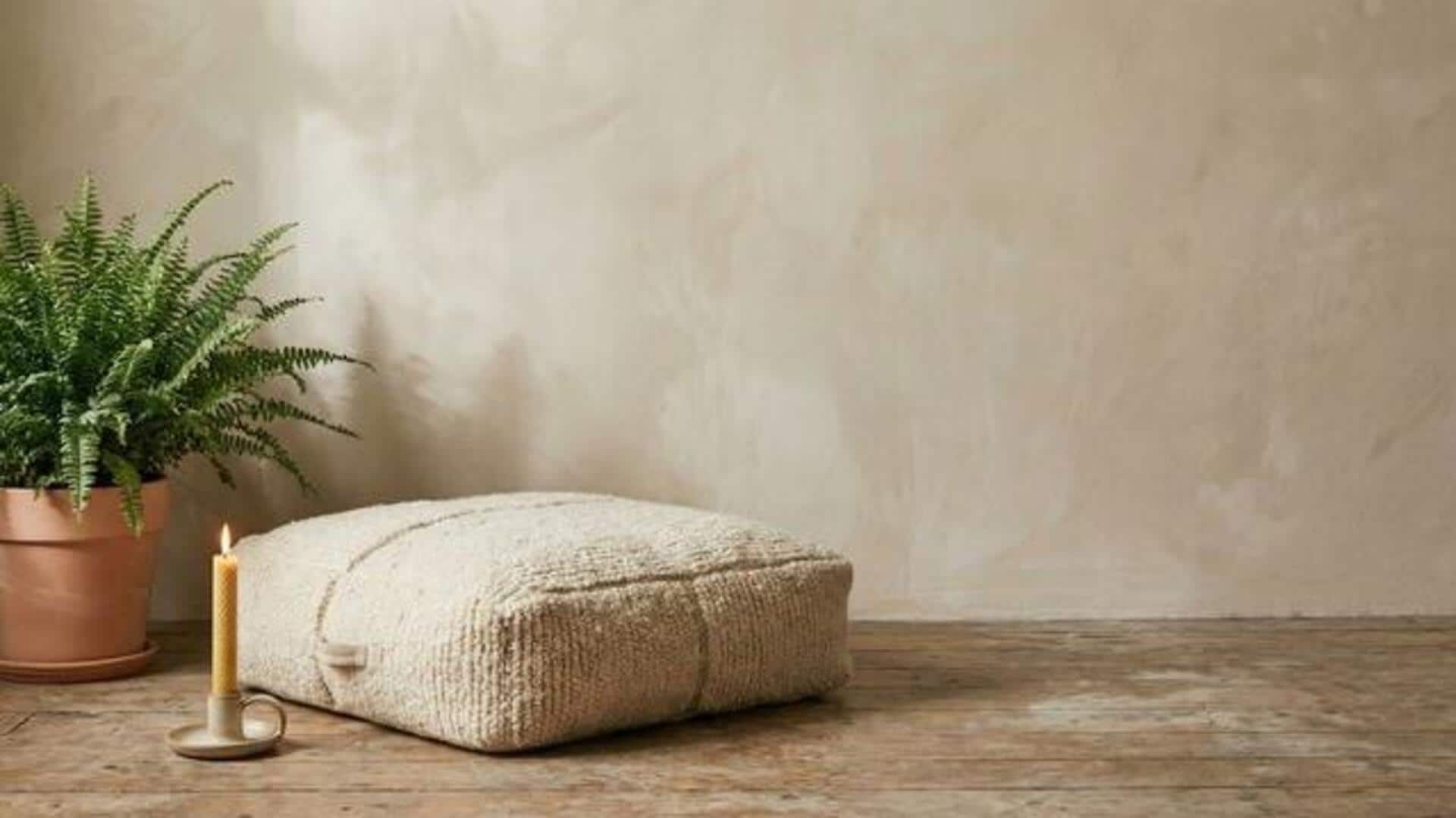 How to make beautiful floor cushions at home