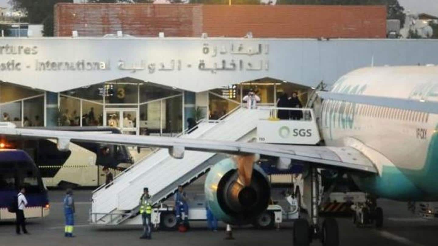 Yemen rebel attack on Saudi airport sets plane on fire