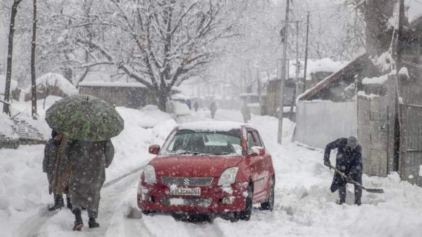 Flights suspended, highway closed as snowfall continues in Kashmir Valley
