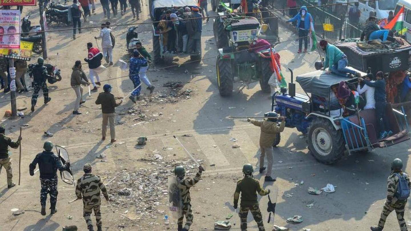 Navreet got crushed underneath the tractor while breaking police barricade Navreet got crushed underneath the tractor while breaking police barricade