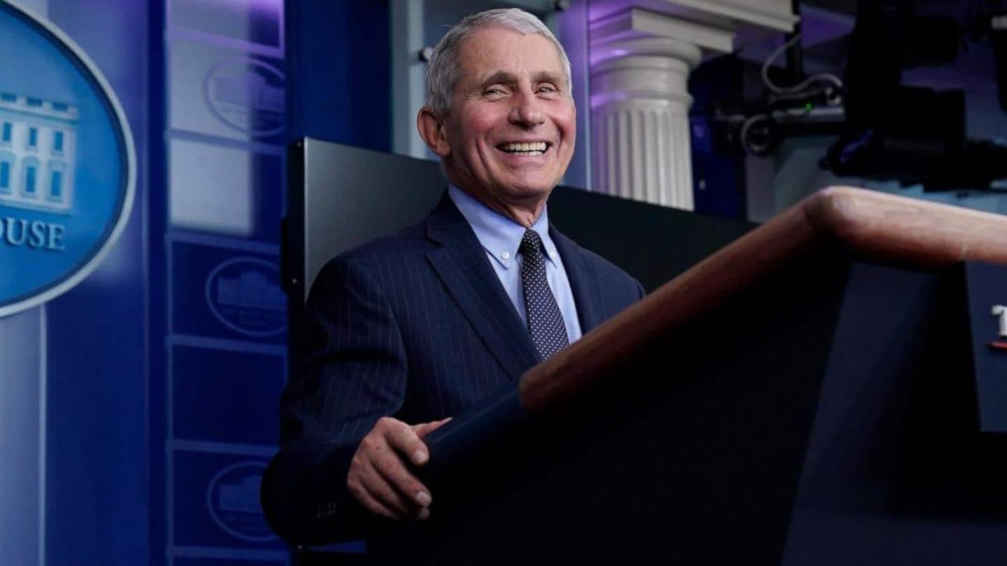 Dr. Anthony Fauci takes 'liberating' turn at center stage