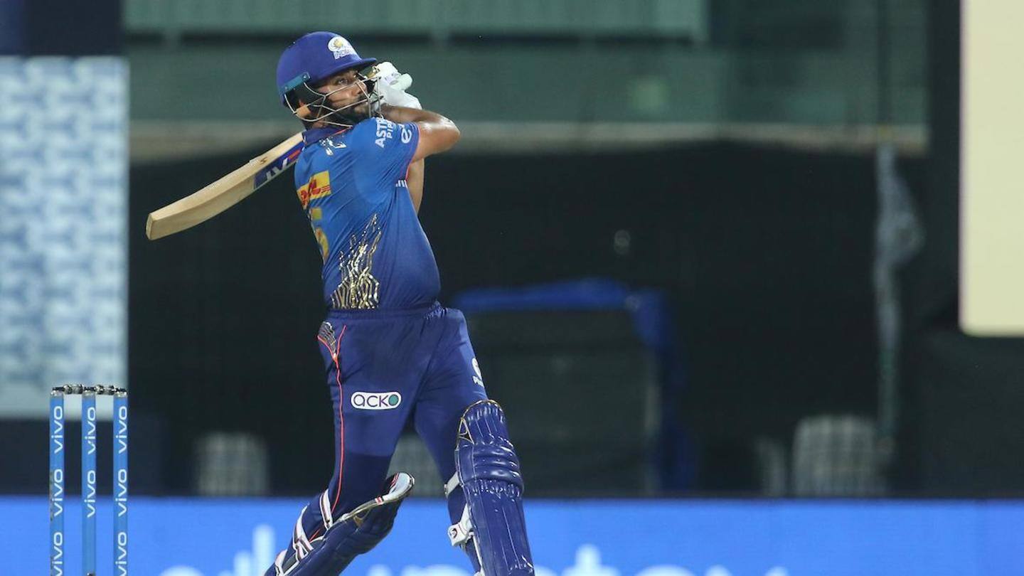 Rohit scores maiden fifty in IPL 2021 Rohit scores maiden fifty in IPL 2021