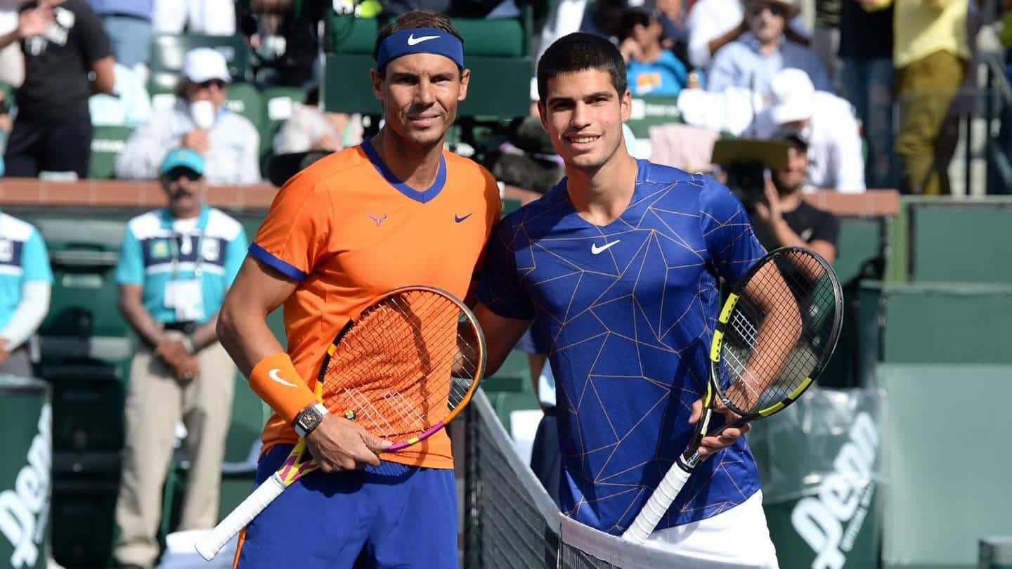 ATP Rankings: Spanish pair Carlos Alcaraz, Rafael Nadal script history