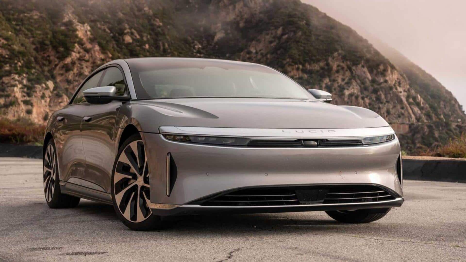 Lucid's EV breaks range record, drives 1,205km on one charge Lucid's EV breaks range record, drives 1,205km on one charge