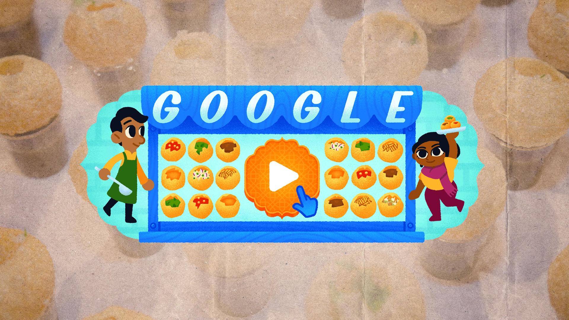 Google Doodle Celebrates Indias Street Food Pani Puri With A