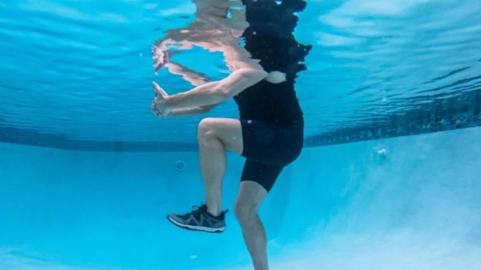 Try these pool exercises to increase flexibility Try these pool exercises to increase flexibility