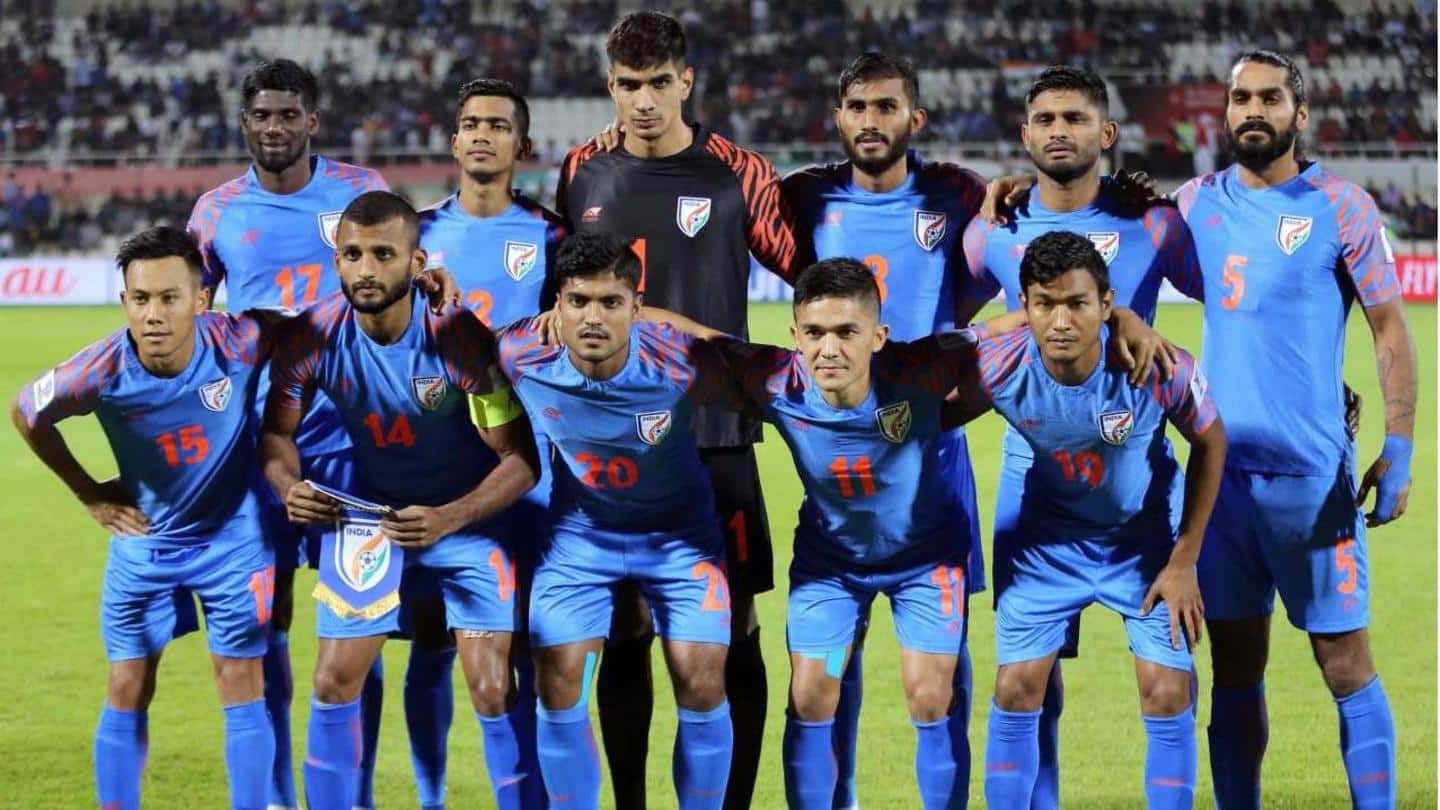 Indian football team begins training in Doha for joint Qualifiers