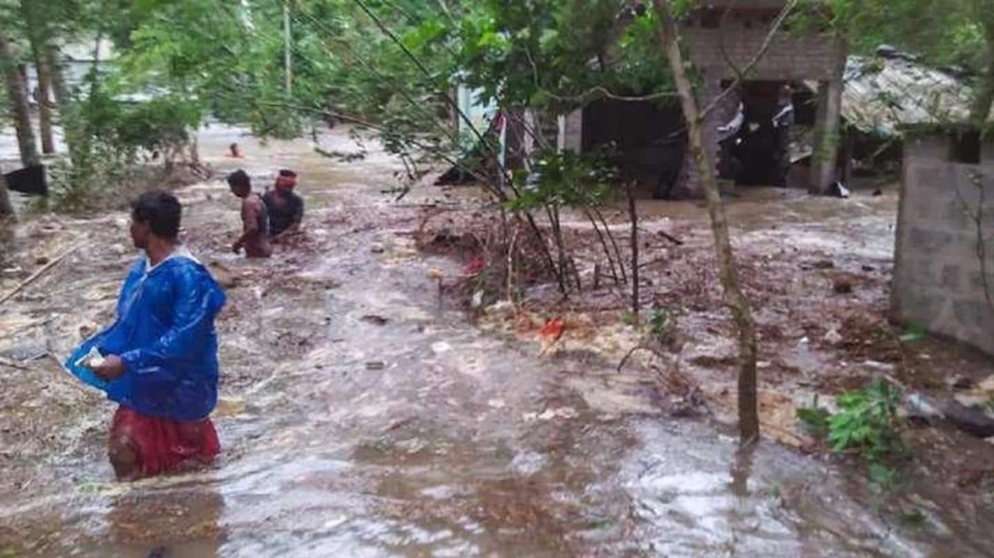 Cyclone-induced rain submerges many villages in three Odisha Districts