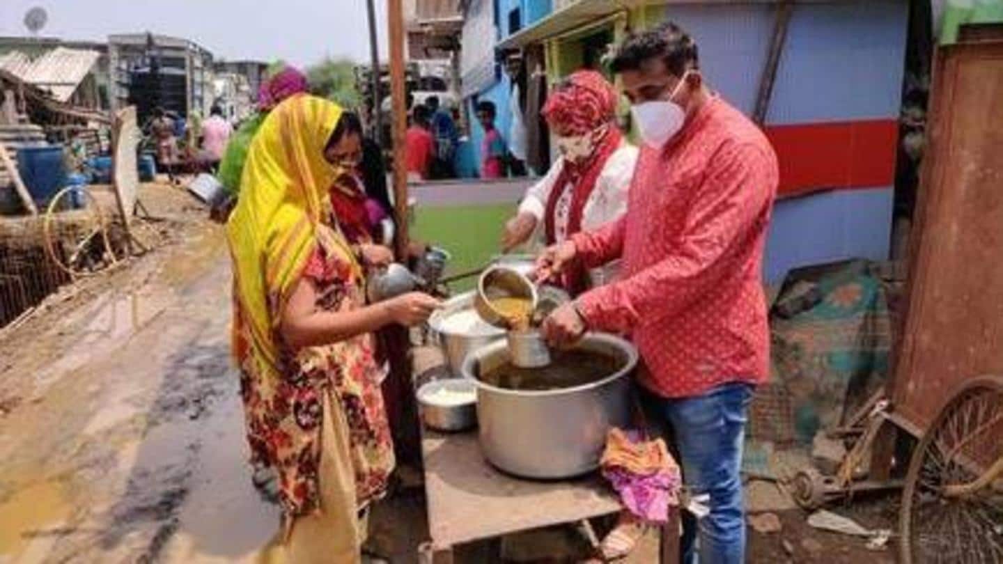 COVID-19 crisis: Man sets up community kitchen for slum dwellers
