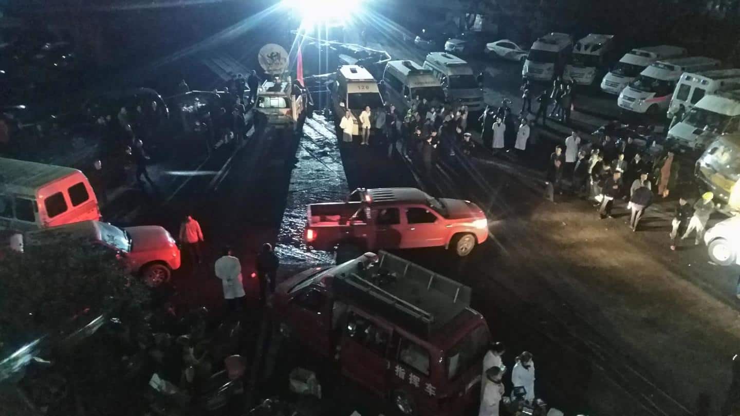China mine blast: 12 trapped workers out of 22 alive