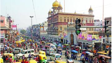 Post temple demolition, makeshift structure erected in Chandni Chowk