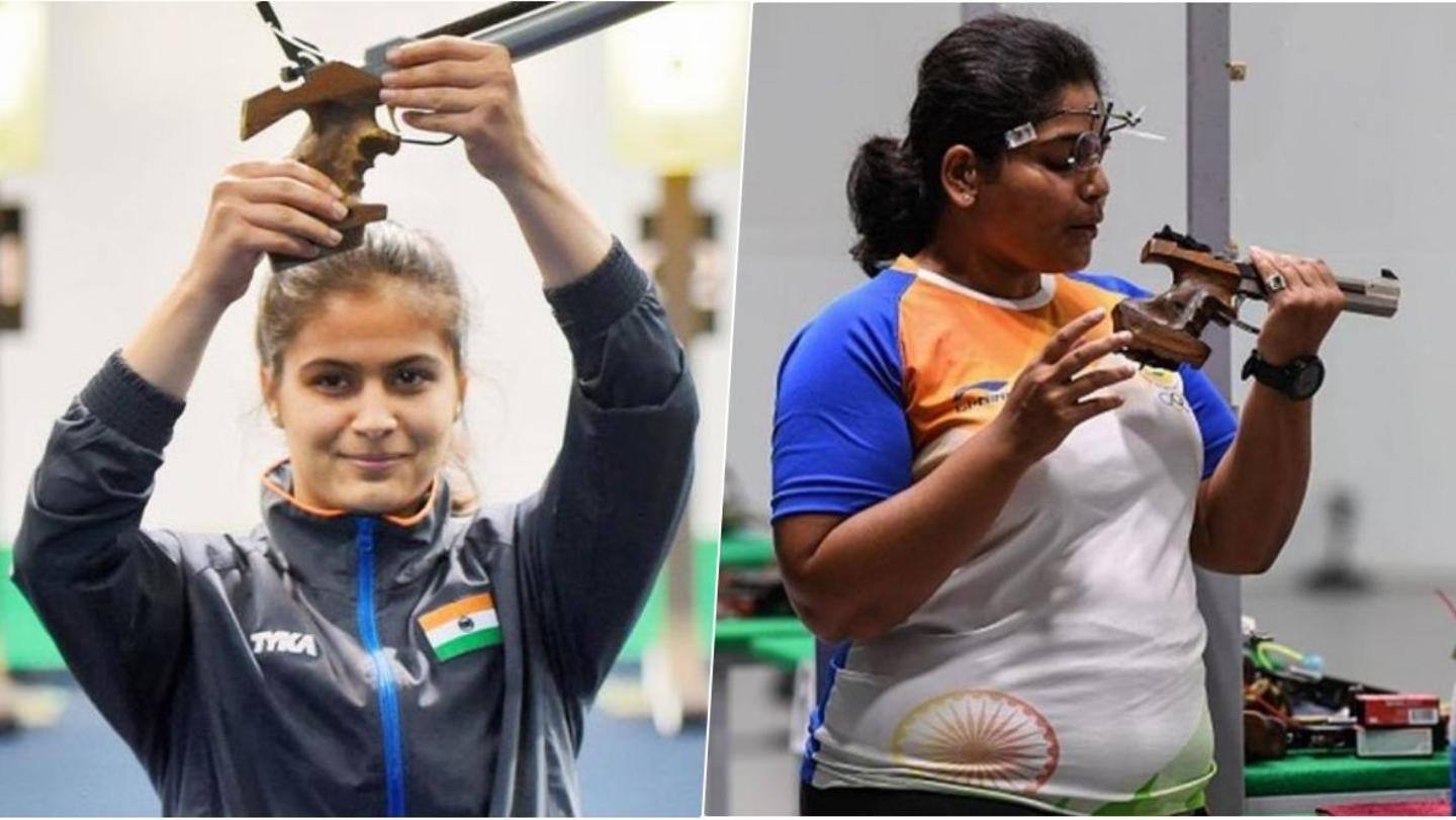 Manu, Rahi placed 5th, 25th respectively in 25m pistol qualifications