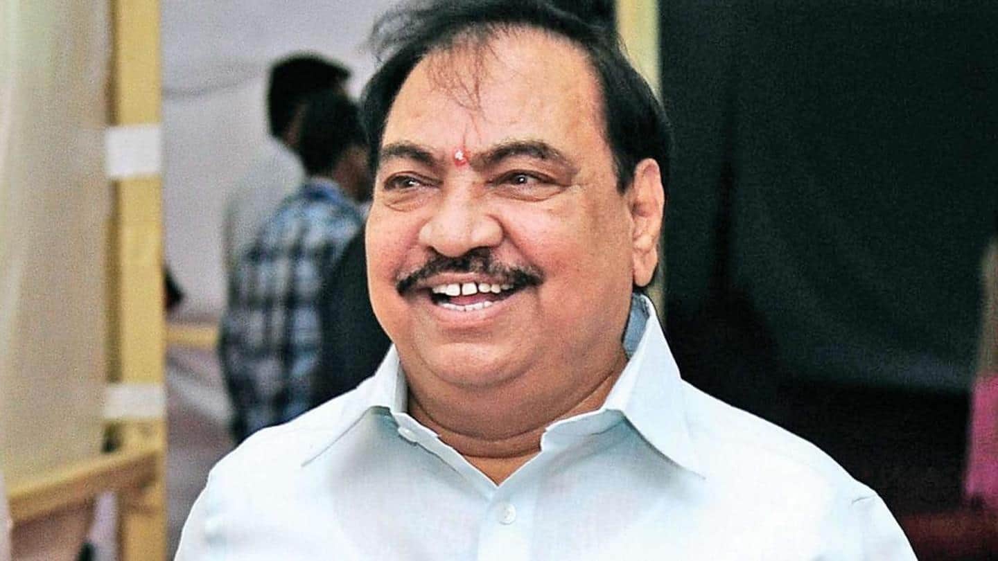 'Politically motivated,' says NCP leader Khadse on money laundering probe