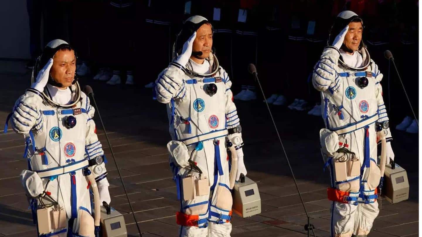 China astronauts return after 90 days aboard space station