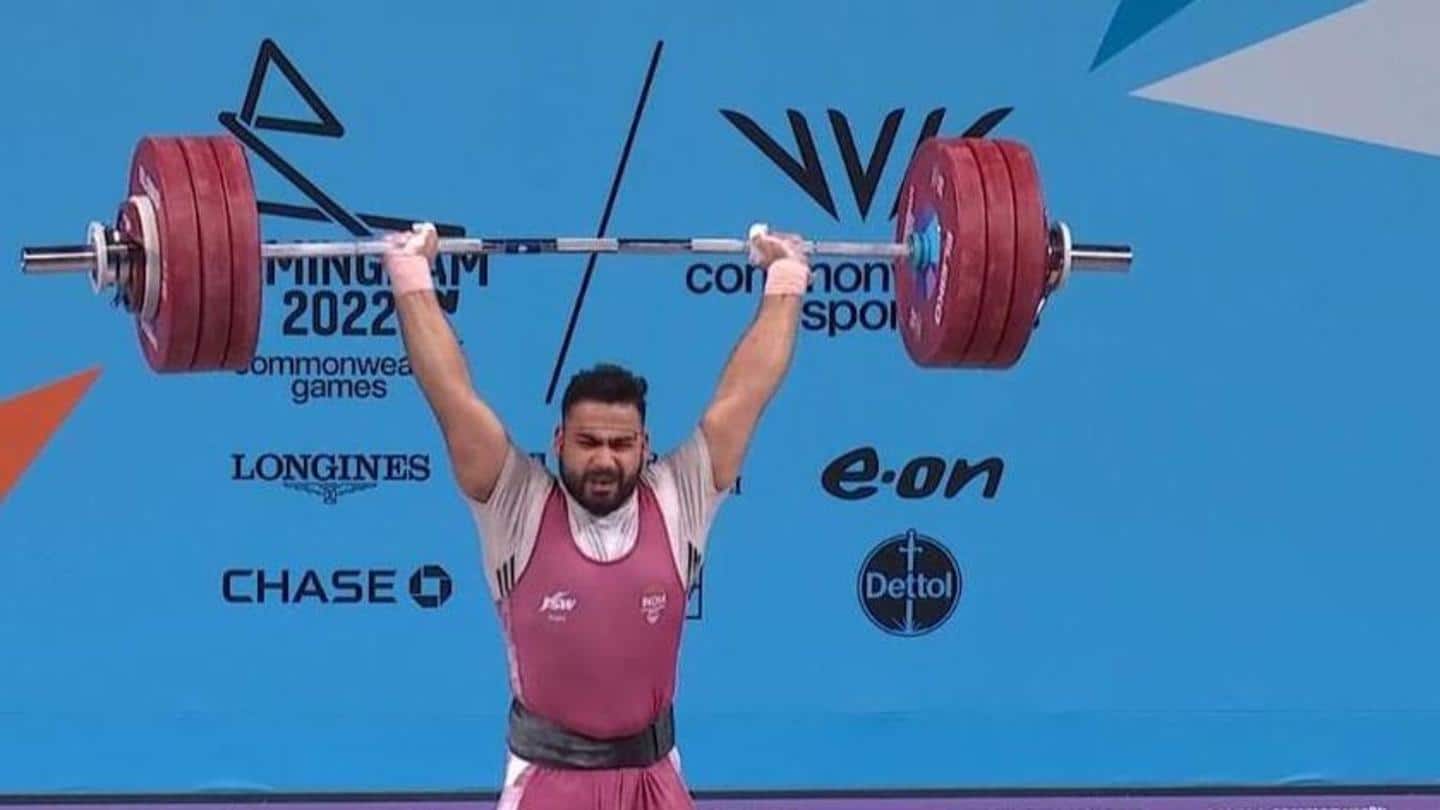Indian weightlifter Vikas Thakur claims his third successive CWG medal