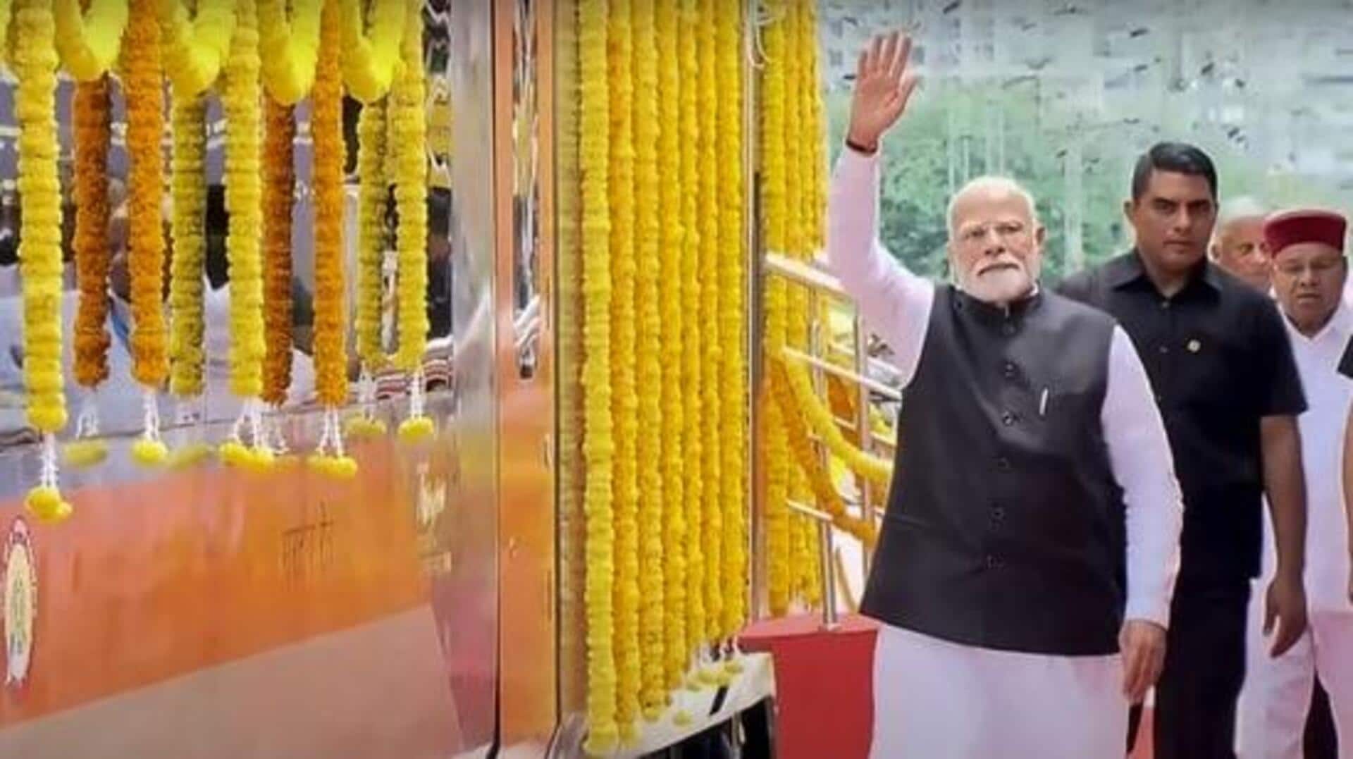 PM Modi flags off 3 new Vande Bharat Express trains