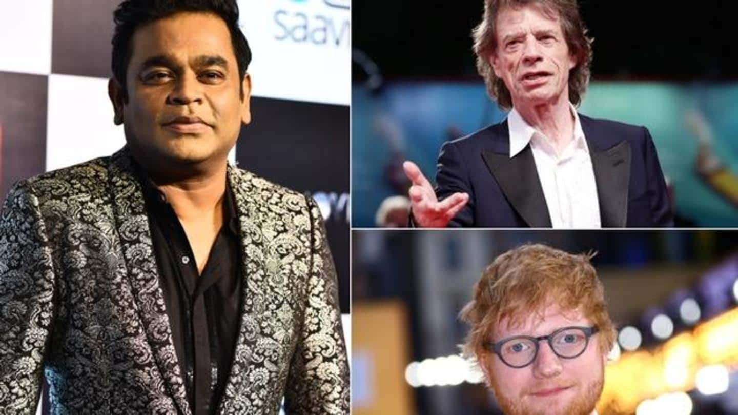 Rahman, Sheeran, Jagger team up for fundraiser on Independence Day