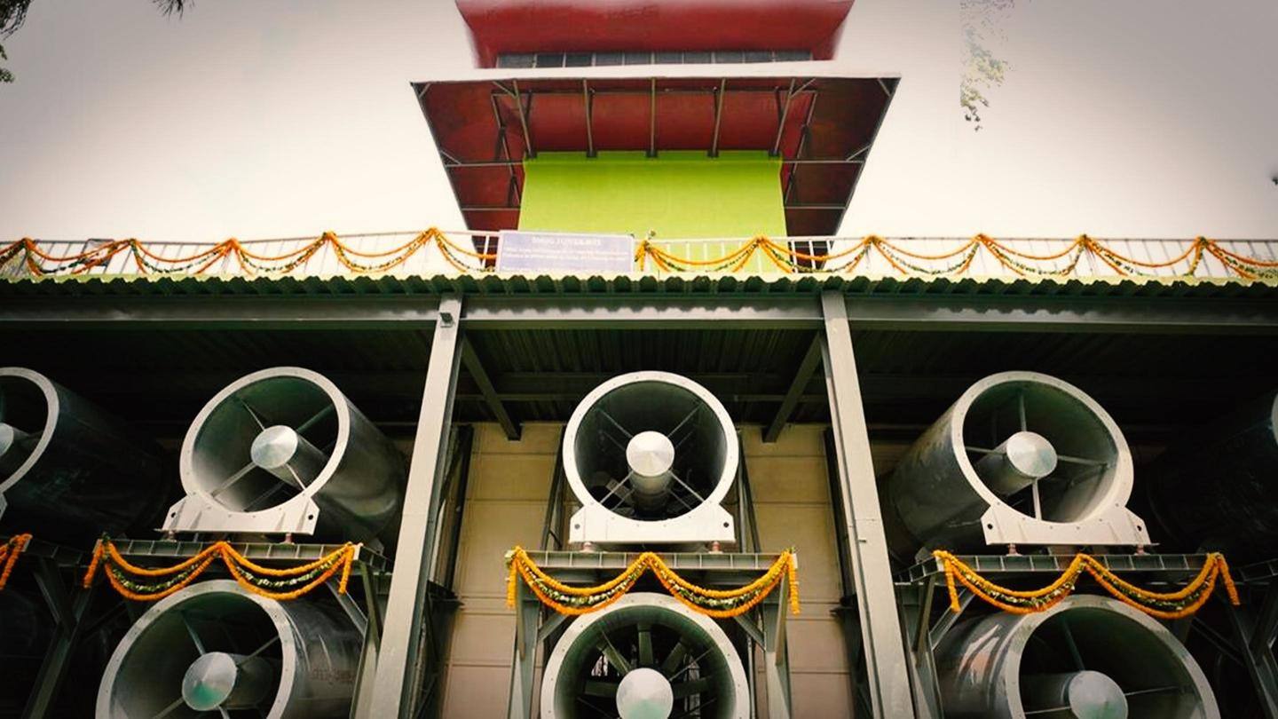 Questions raised on smog towers' efficacy Questions raised on smog towers' efficacy