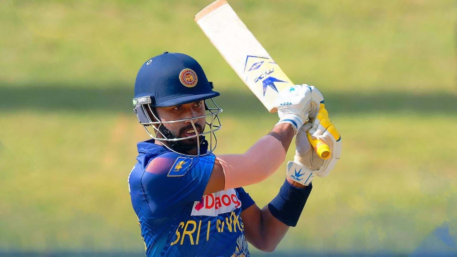 Sadeera Samarawickrama slams his maiden ODI fifty against Afghanistan: Stats