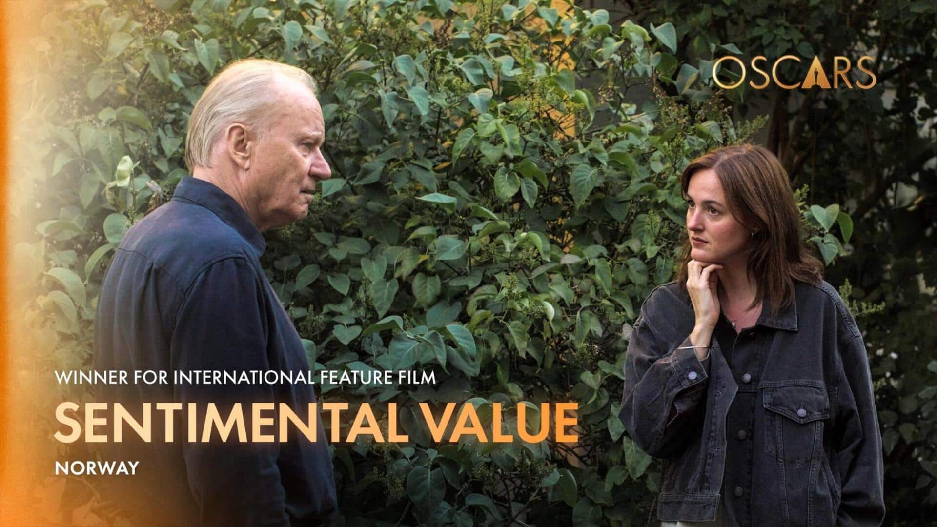 Oscars 2026: Norway's 'Sentimental Value' wins Best International Feature